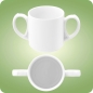 Preview: Community weiss Kaffeebecher mit 2 Henkel 0,28 l Seltmann Weiden