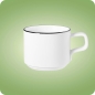 Preview: GOOD MOOD Black Line Cappuccinotasse 0,25 L Seltmann Weiden