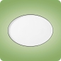 Preview: GOOD MOOD Black LineTeller flach oval 36,0 cm Seltmann Weiden
