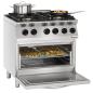 Preview: Bartscher 4 Flammen-Gasherd mit Elektro Ofen Serie MFGO