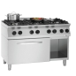 Preview: Bartscher 6 Flammen-Gasherd mit Elektro Ofen Serie MFGO