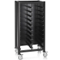 Preview: MENSA BLACK Tablettwagen für 2x10 Tabletts GN 1/1