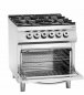 Preview: Bartscher 4 Flammen-Gasherd m. Elektrobackofen GN 2/1 Serie 900