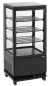 Preview: Bartscher Mini-Kühlvitrine 75L2T schwarz 75 Liter