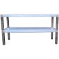 Preview: Aufsatzbord 2-etagig 121 x 40 cm