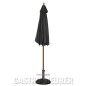 Preview: Bolero Sonnenschirm Farbe Schwarz, Ø 2,5 m