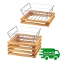 Preview: RAISER OAK 33x33 Obstkorb Frilich 2 Höhen 3752/010 3752/020