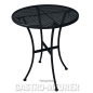 Preview: Bolero Bistrotisch rund 60 cm, Stahl, schwarz