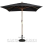 Preview: Bolero Sonnenschirm Farbe Schwarz, quadratisch 2,5 x 2,5 m