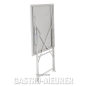 Preview: Bolero Klappbarer Terrassentisch quadratisch, Stahl, grau