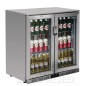 Preview: Edelstahl Barkühlschrank mit 2 Klapptüren 208 l
