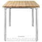 Preview: Bolero Tisch Quadratisch 70 cm Eschenholz