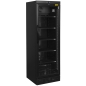 Preview: NordCap KU 385 G Black Umluft-Glastürkühlschrank