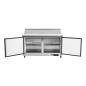 Preview: POLAR Saladette GD883 2-Türig 16 x GN 1/6