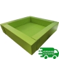 Preview: Ballbecken 5-teilig quadratisch 220 x 220 cm