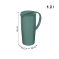 Preview: Rotho Krug 1,2 l CARUBA Mistletoe green