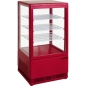 Preview: Saro Mini-Umluftkühlvitrine 68L rot Modell SC 70 330-10031