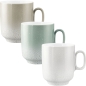 Preview: Becher mit Henkel 0,40 l SENTO Aura 3 Farben Seltmann Weiden 001.776722 001.776726 001.776730