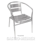 Preview: Bolero Bistrostühle stapelbar Aluminium