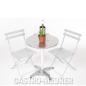 Preview: Bolero Bistrotisch rund 1 Bein 80 cm Edelstahl