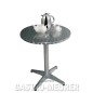 Preview: Bolero Bistrotisch rund 1 Bein 80 cm Edelstahl