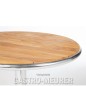 Preview: Bolero Bistrotisch rund klappbar 1 Bein 60 cm Eschenholz + Edelstahl