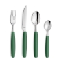 Preview: Dessertmesser / Kindermesser 19,3 cm Pixel Farbe Pine dunkelgrün