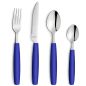 Preview: Dessertgabel / Kindergabel 17,6 cm Pixel Farbe Ocean royalblau