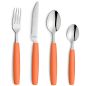 Preview: Menümesser 22,4 cm Pixel Farbe Peach orange