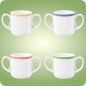 Preview: Community Kaffeebecher 2 Henkel 0,28 l Pinselband Seltmann Weiden