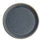 Preview: Olympia Canvas runder Teller mit schmalem Rand granit-blau 18cm VPE: 6 Stück