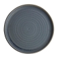 Preview: Olympia Canvas runder Teller mit schmalem Rand granit-blau 26,5cm VPE: 6 Stück