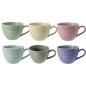 Preview: Kaffeeobertasse 0,26 l m. Relief in 6 Farben BEAT Seltmann Weiden Sandbeige Arktisblau Perlgrau Salbeigrün Altrosa Fliederblau