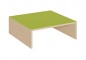 Preview: Quadratpodest vorn offen 70 x 70 cm