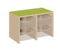 Preview: Podest mit 4 hohen Boxen 70 x 40 cm