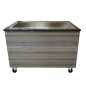 Preview: SNACK-Line Bain-Marie Theke 3x GN1/1, Star Galaxy schwarz, 123x82x85,5 Glasaufbau Klarglas, Zwischenablage Skyrainbow THBM128GS_FG