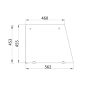 Preview: Saladette 2 Türen, 90 x 70 gerader Glasaufbau, Klarglas Skyrainbow THS90_VG