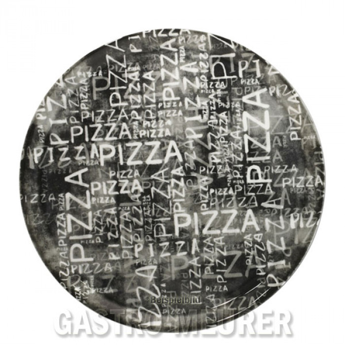 Napoli Black+White, Dekor Pizzateller 33 cm Saturnia