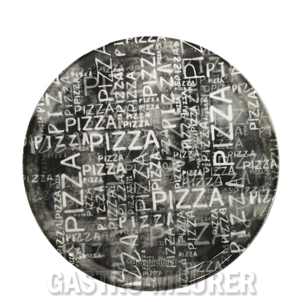 Napoli Black & White, Dekor Pizzateller 31 cm Saturnia