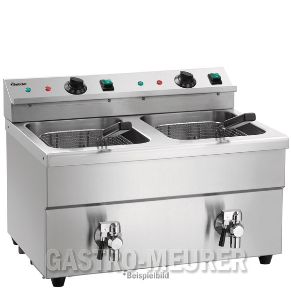 Bartscher Induktions-Doppel Fritteuse 2x8L Plus