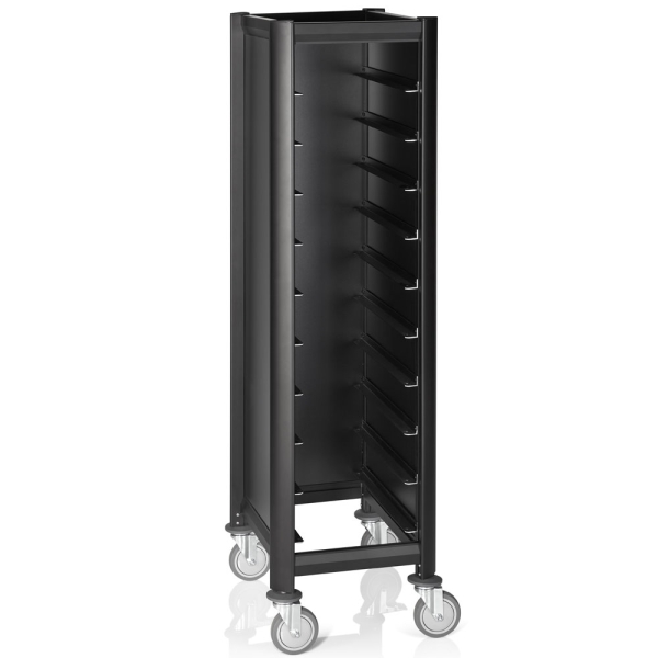 MENSA BLACK Tablettwagen für 10 Tabletts GN 1/1
