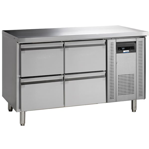 NordCap COOL-LINE Kühltisch 4 Schub KTM 2 - 4Z GN 1/1