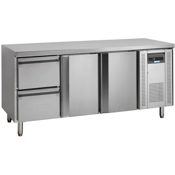 NordCap COOL-LINE Kühltisch 2Türen 2 Schub KTM 3 - 2T-2Z GN 1/1