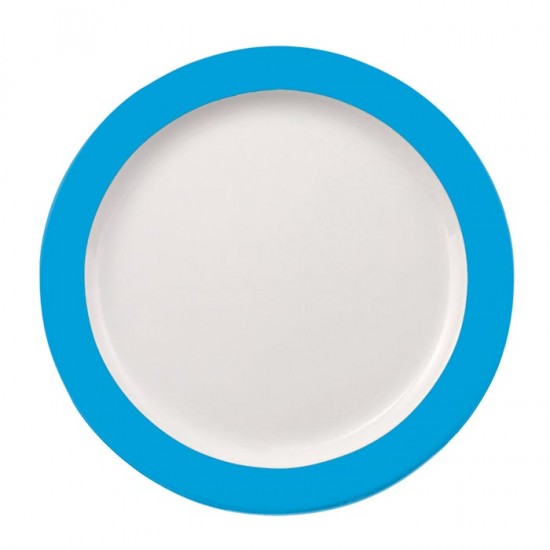 Eschenbach Teller flach Fahne 25,5 cm, hellblau, Color mit System