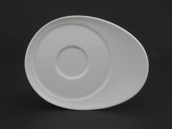 Eschenbach Universo Espresso-Untertasse oval 14,0 x 11,0 cm, weiß