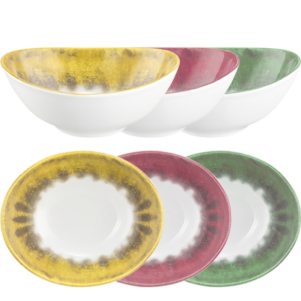 Schüssel Bowl oval 16 cm Seltmann Weiden 5238 MODERN LIFE Batik