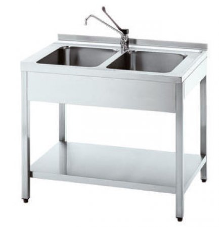 Spültisch mit 2 Becken