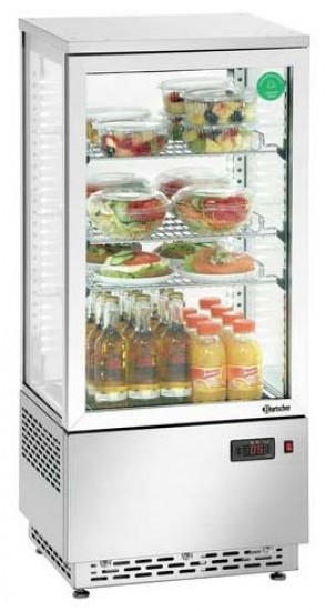 Bartscher Mini-Kühlvitrine 78 Liter Edelstahl