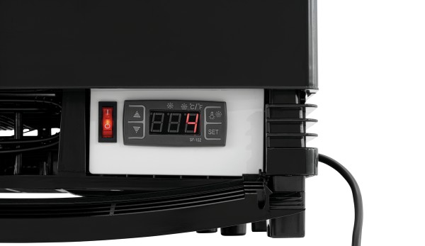 Bartscher Mini-Kühlvitrine 98L2T schwarz 98 Liter