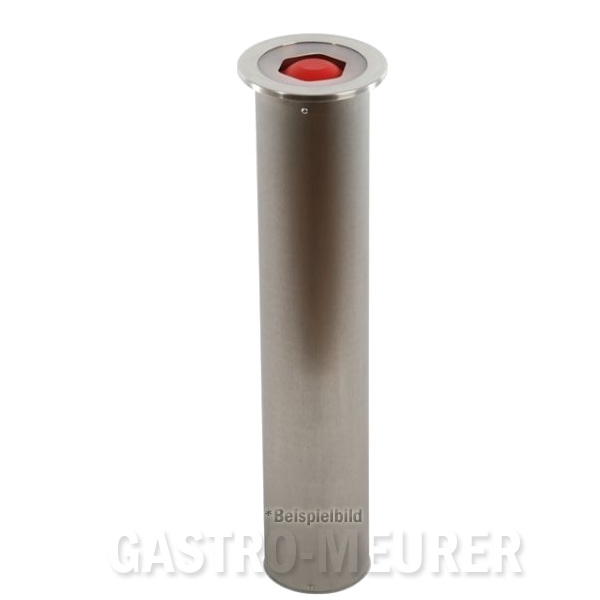 Becherspender Edelstahl für Thekeneinbau 60 cm